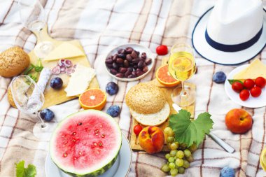 Üstten Görünüm yaz Bahçe piknik 