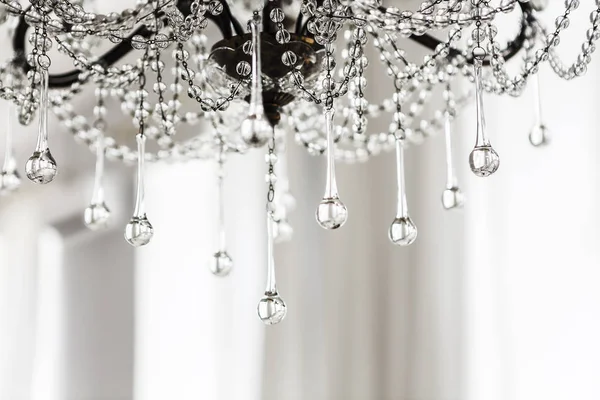 Crystal chandelier close up background — Stock Photo, Image