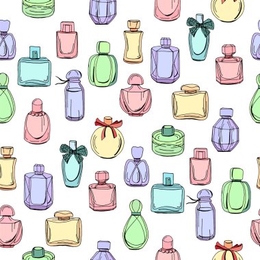  desen ile farklı kadın parfüm şişeleri