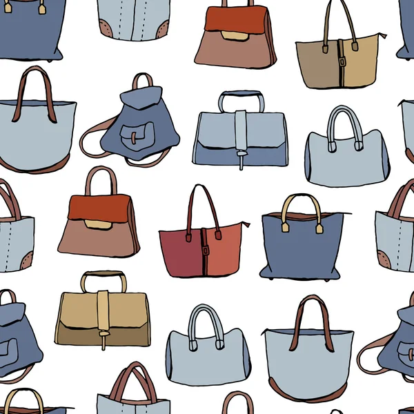 Modèle avec des sacs femme — Image vectorielle