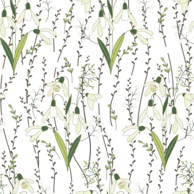 Paskalya bahar laleler, bitkiler, nergis ve otlar ile ayarlayın. Sarı ve mavi renkler. Beyaz arka plan üzerinde izole nesneleri