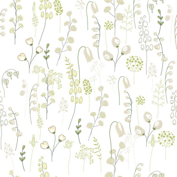 Пасхальный набор с весенними тюльпанами, растениями, нарциссами и травами. Желтый и синий цвета. Объекты, изолированные на белом фоне — стоковый вектор