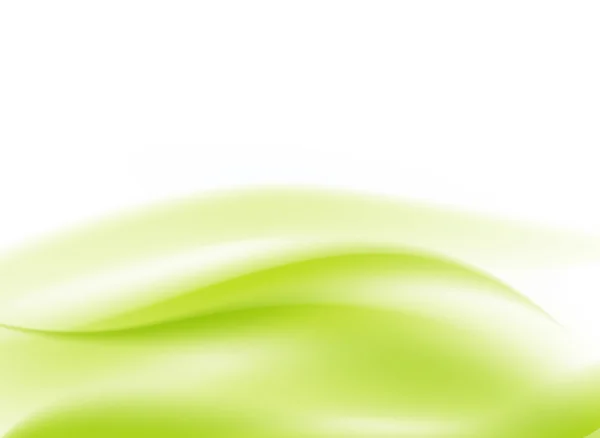 抽象的な光の流れる緑背景 — ストックベクタ