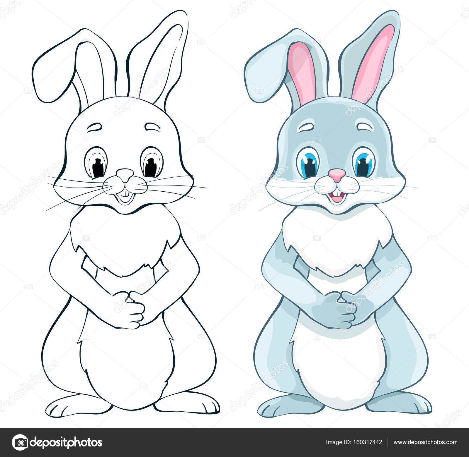 how to draw a cartoon bunny