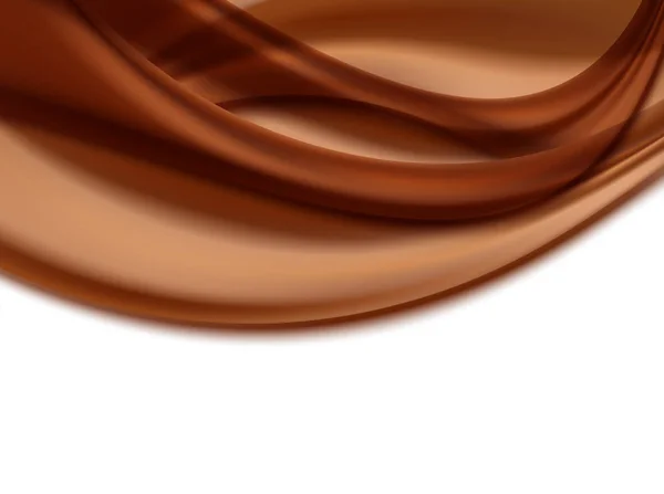 Sfondo ondulato astratto con colori cioccolato. illustrazione vettoriale — Vettoriale Stock
