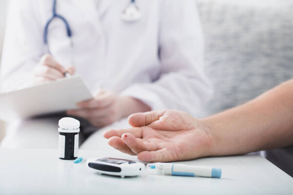 measuring blood sugar