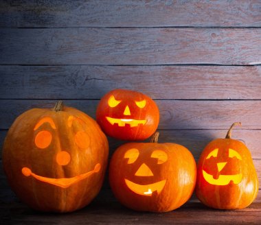 Dynie na drewniane tła z kopia miejsce