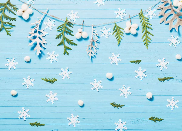 Hermoso fondo azul de Navidad —  Fotos de Stock
