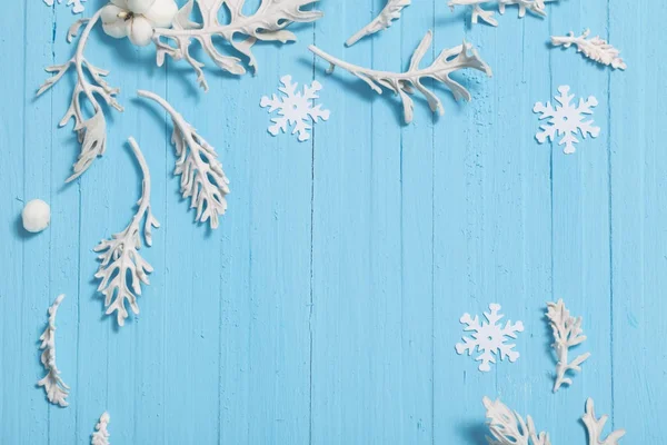 Prachtige blauwe Kerstmis achtergrond — Stockfoto