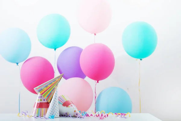 Фон воздушных шаров на день рождения — стоковое фото