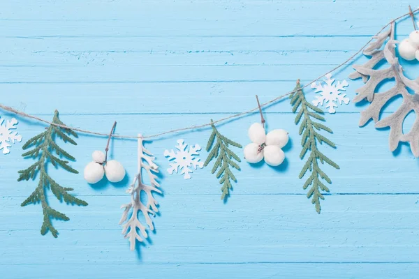 Hermoso fondo azul de Navidad — Foto de Stock