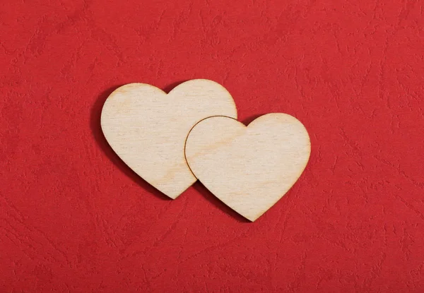 Fondo de San Valentín con corazón rojo —  Fotos de Stock