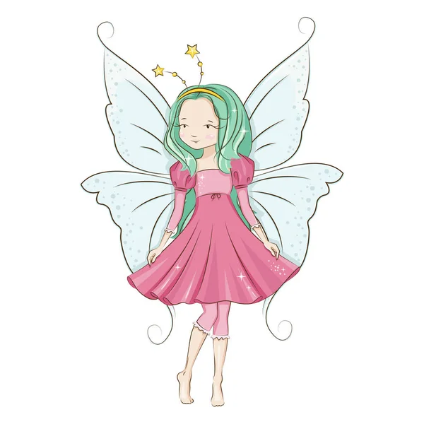 Little fairy, vector. — Stockvector