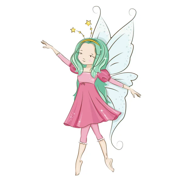 Little fairy, vector. — Stockvector