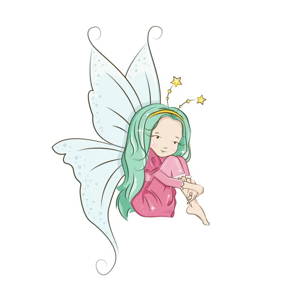 Little fairy, vector. — Stockvector