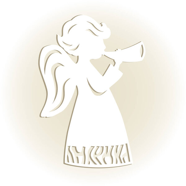 Template angel for decoration.