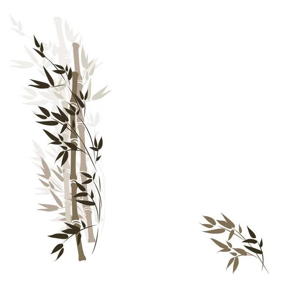 Bambusz szára illusztráció. — Stock Vector