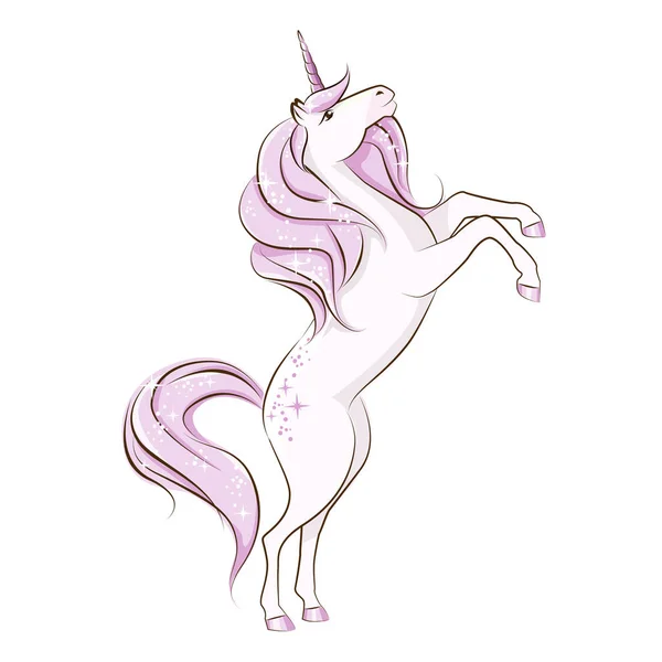 The beautiful magical unicorn. — Stock Vector