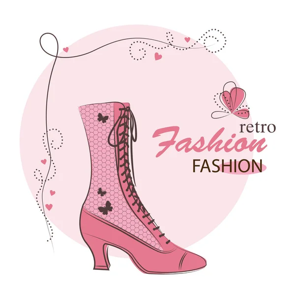 Scarpe da donna alla moda . — Vettoriale Stock