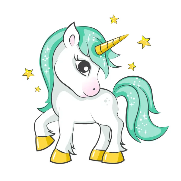 Cute little uinicorn. — Stock Vector