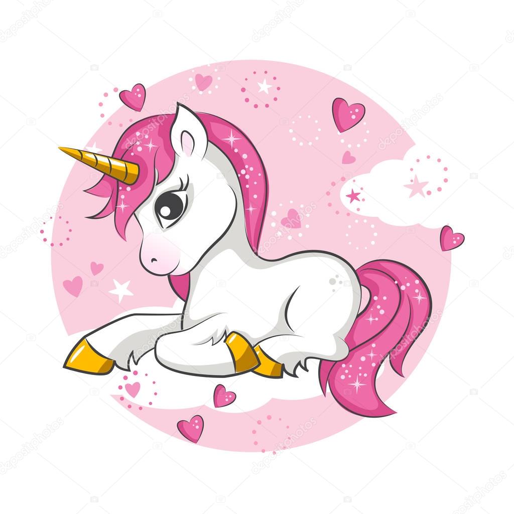 little-pink-unicorn-stock-vector-sivanova-168234250