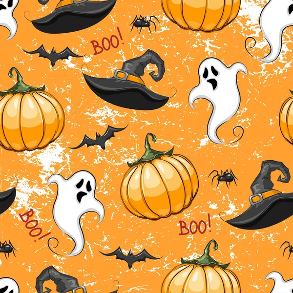 Herhaalde patroon voor Halloween. — Stockvector