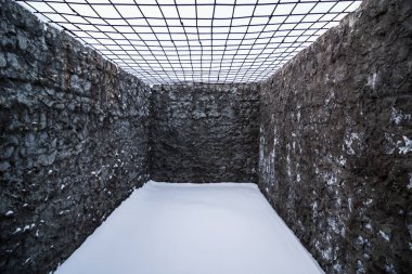 Interior of prison cell clipart