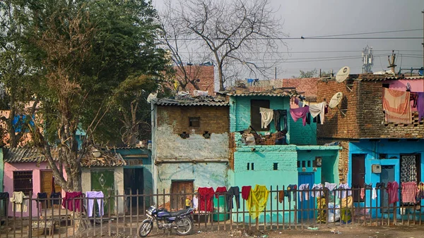 Hint gecekondu ve tarafından yoksul yerleşim alanları — Stok fotoğraf