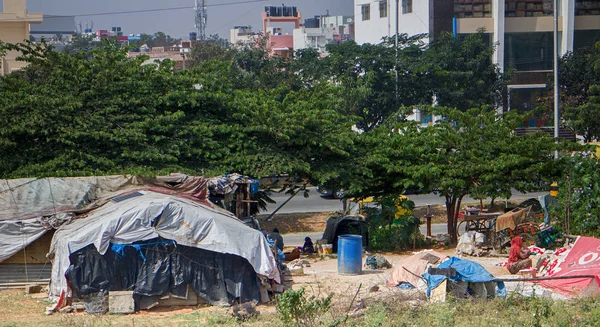 Logement inférieur à la norme. L'Inde. Asie — Photo