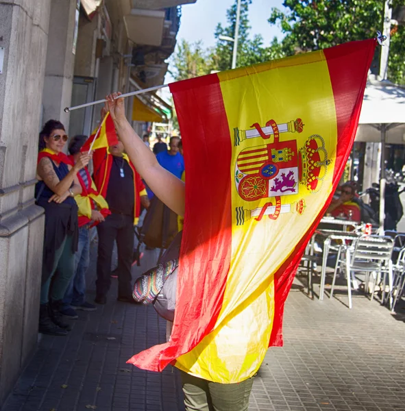 Ulusal sembolleri ve bayrakları sokaklarda grubu