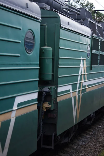 Locomotivas em close-up . — Fotografia de Stock