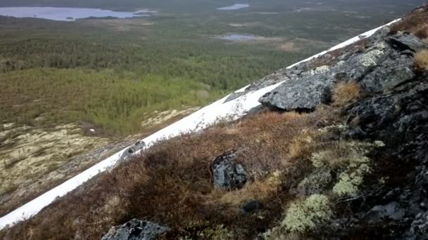 Bergtundra in Lappland — Stockvideo