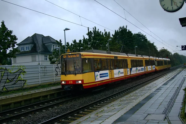 Karlsruhe Alemanha Setembro 2017 Transporte Público Urbano Elétrico Ambientalmente Amigável — Fotografia de Stock