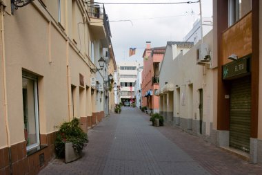 İspanya mimari motiflerle Doğu ve Moritanya kentsel binaların