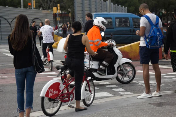 Hiszpański rowerzyści mile widziany — Zdjęcie stockowe