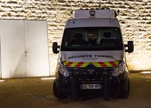 Vehículos especiales para la seguridad de túneles, vehículo de emergencia Francia — Foto de Stock