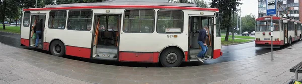 Transportes urbanos. — Fotografia de Stock