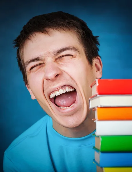 Teenager with a Books — Stock Photo, Image