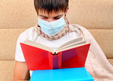 Hasta genç bir kitap okumak