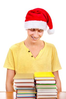 bir kitap ile öğrenci