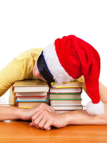 Studenten schlafen auf den Büchern — Stockfoto