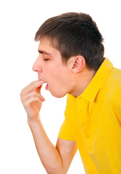 Young Man feel Sick — Stock Photo, Image