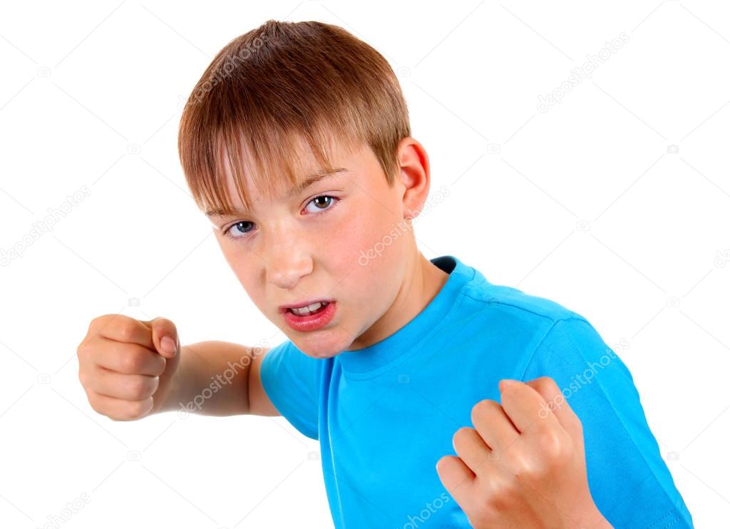 Kid in Boxer Pose