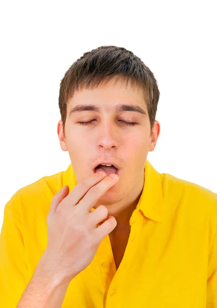 Young Man gevoel ziek — Stockfoto