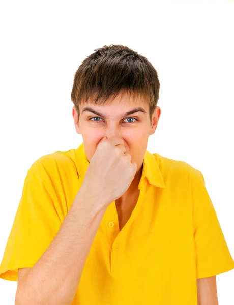 Young Man feels a Stink — Stock Photo, Image