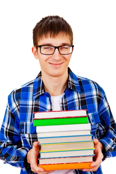 Student met de boeken — Stockfoto