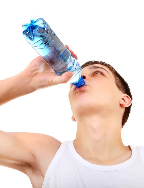 Young Man drinks a Water — Stock Photo, Image