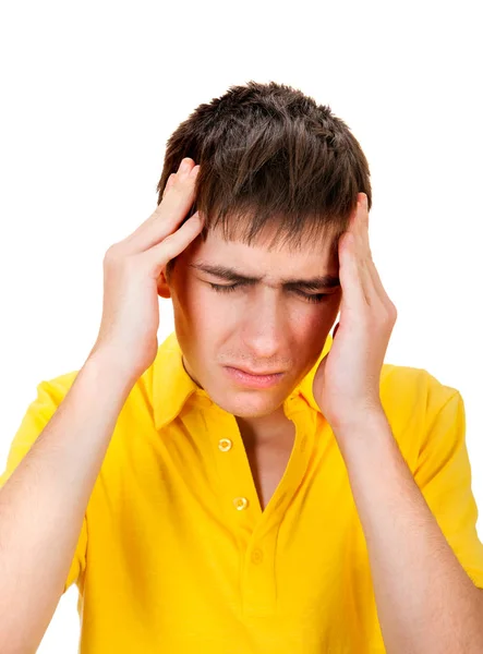 Young Man feels Headache — Stock Photo, Image