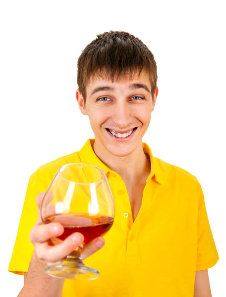 알코올로 젊은 남자 — 스톡 사진