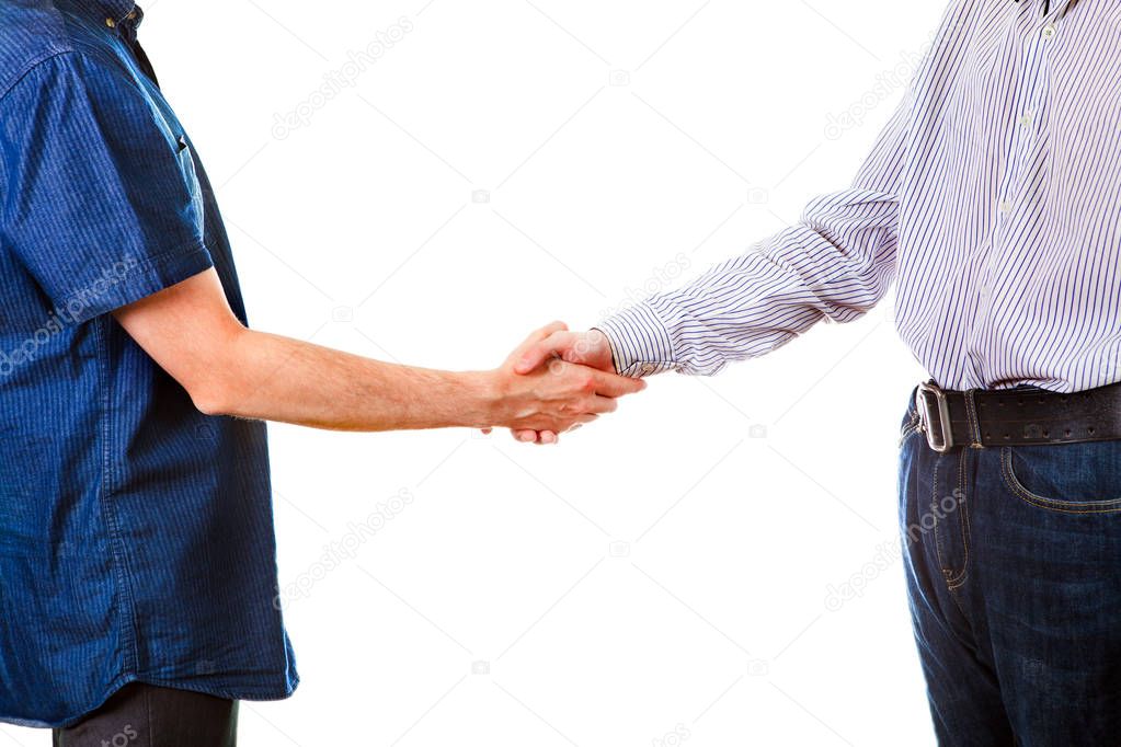 Two Persons Handshake